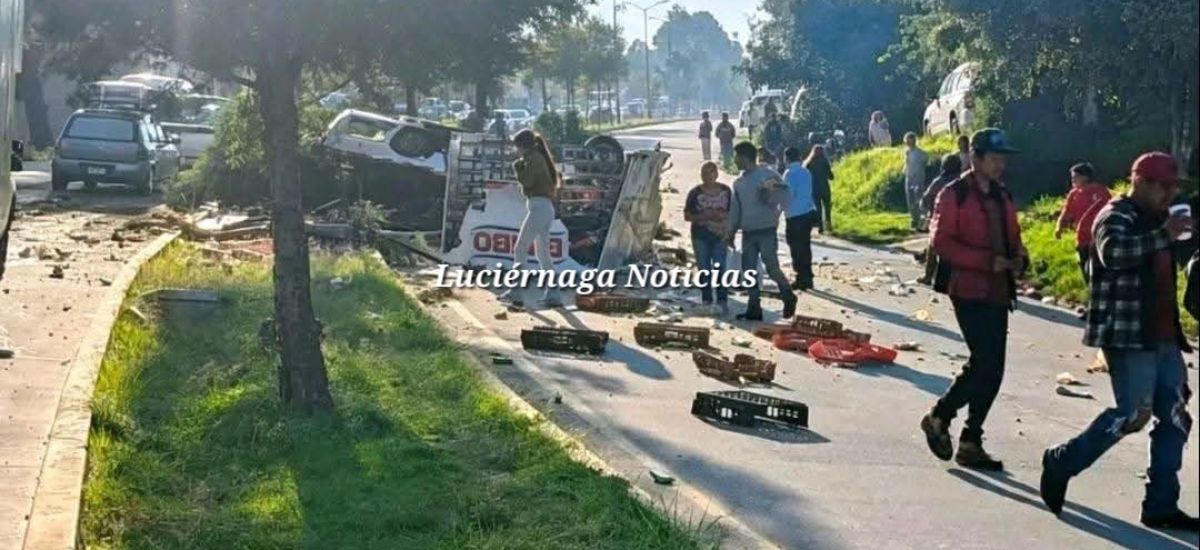 Luciernaga noticias | Camión sin frenos pr...