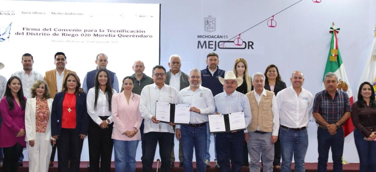 Luciernaga noticias | Bedolla firma conven...